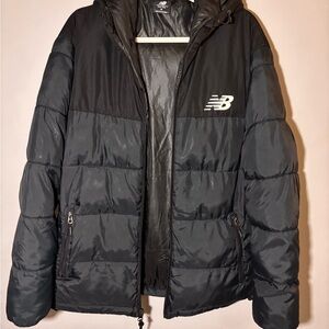 New Balance Men's Athletics Hooded Puffer Jacket